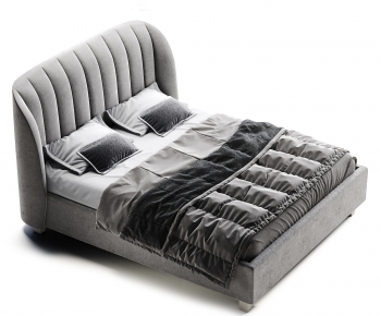 Modern Double Bed-ID:887536388
