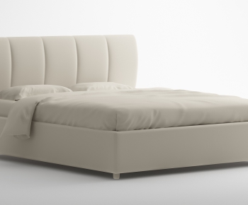 Modern Double Bed-ID:695405351