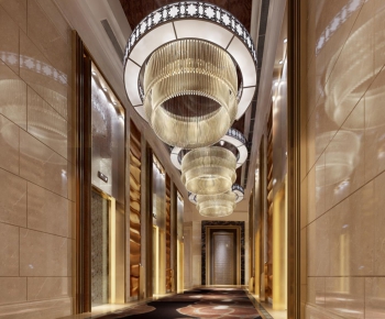 Modern Corridor Elevator Hall-ID:159084776