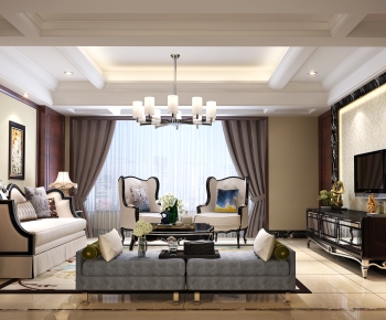 Simple European Style A Living Room-ID:278751281