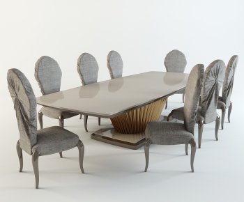 European Style Dining Table And Chairs-ID:228651697