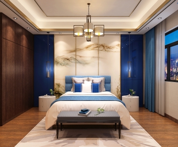 New Chinese Style Bedroom-ID:833596149