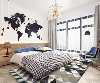 Nordic Style Bedroom-ID:654090612
