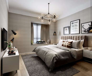 Modern Nordic Style Bedroom-ID:332580432