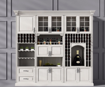 Simple European Style Wine Cabinet-ID:344276252
