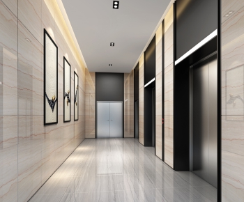 Modern Corridor/elevator Hall-ID:952223492