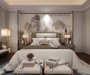 New Chinese Style Bedroom-ID:204213316