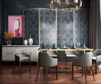 Modern Nordic Style Dining Room-ID:921770681