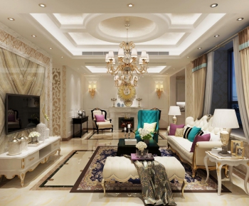 European Style A Living Room-ID:249909721