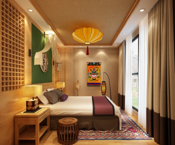 Southeast Asian Style Bedroom-ID:284154384