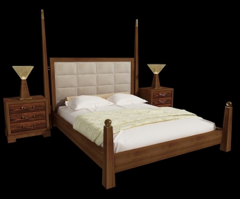 American Style Double Bed-ID:285588962