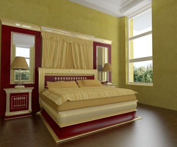 European Style Double Bed-ID:999804163