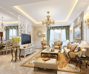 European Style A Living Room-ID:231363945