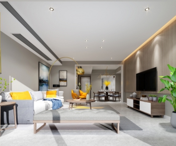Modern A Living Room-ID:655532697