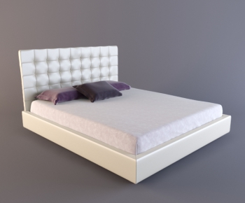 Modern Double Bed-ID:307322645