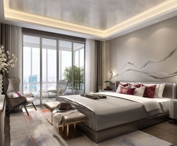 New Chinese Style Bedroom-ID:319177574