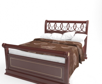 European Style Double Bed-ID:585498542