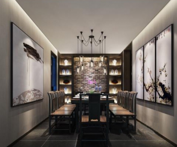 New Chinese Style Dining Room-ID:542413485
