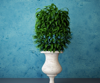 Modern Potted Green Plant-ID:302834466