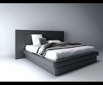 Modern Double Bed-ID:936109517