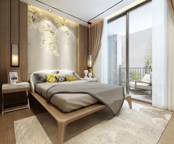 New Chinese Style Bedroom-ID:231217353