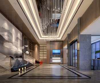 New Chinese Style Lobby Hall-ID:618284323