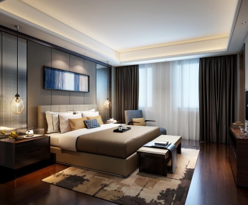 New Chinese Style Bedroom-ID:137095143