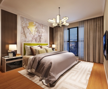 New Chinese Style Bedroom-ID:784006383