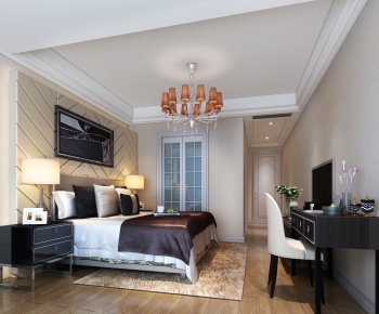 Simple European Style Bedroom-ID:434579268