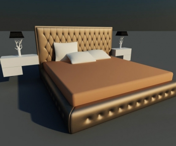 European Style Double Bed-ID:956886393