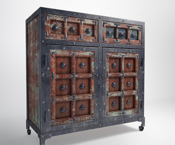 Industrial Style Classical Style Side Cabinet/Entrance Cabinet-ID:999002174