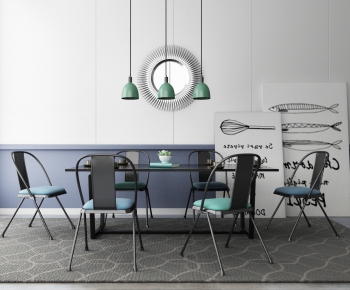 Nordic Style Dining Table And Chairs-ID:590773873
