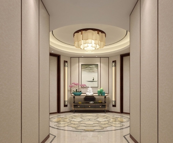 New Chinese Style Hallway-ID:980725338