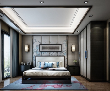 New Chinese Style Bedroom-ID:857461465