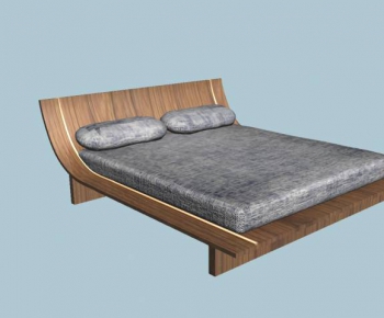 Modern Double Bed-ID:753755519