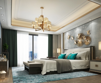 New Chinese Style Bedroom-ID:357244985