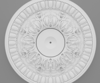 European Style Plaster Carved Top Plate-ID:868856371