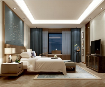 New Chinese Style Bedroom-ID:749315693