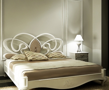 Post Modern Style Double Bed-ID:367684378