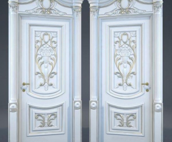 European Style Solid Wood Door-ID:592301235