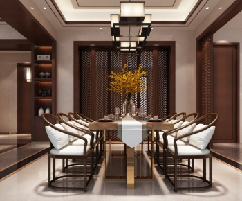 New Chinese Style Dining Room-ID:207826598