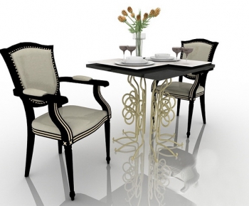 European Style Dining Table And Chairs-ID:347807652