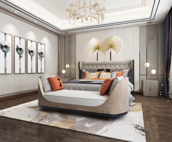 New Chinese Style Bedroom-ID:779095923