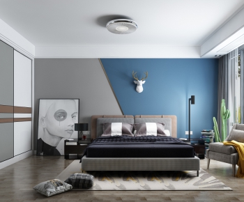 Nordic Style Bedroom-ID:197870544