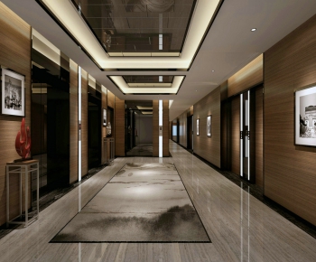 Modern Corridor/elevator Hall-ID:486158279