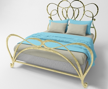 European Style Double Bed-ID:729393272