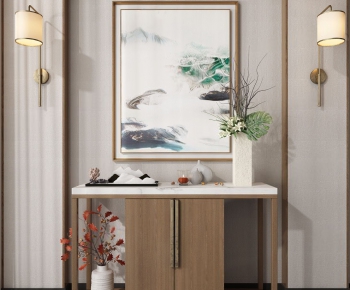 New Chinese Style Side Cabinet/Entrance Cabinet-ID:401599383