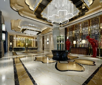 Modern New Chinese Style Lobby Hall-ID:783597118