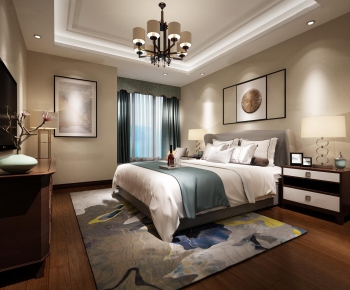 New Chinese Style Bedroom-ID:491366685