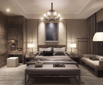 New Chinese Style Bedroom-ID:836021513